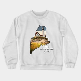 Maine USA Crewneck Sweatshirt